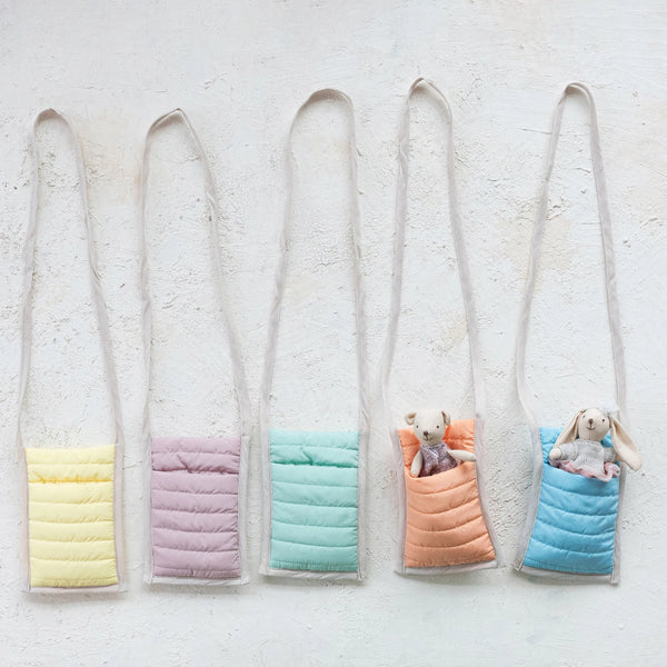 Puff Fabric Cross Body Bag