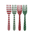 Patterned Enamel Stainless Fork