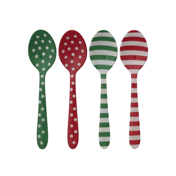 Patterned Enamel Stainless Spoon
