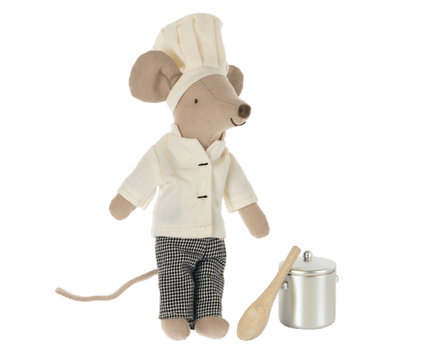 Chef Mouse with Pot & Spoon