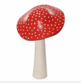 Hand-Painted Wooden Mushroom