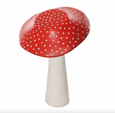 Hand-Painted Wooden Mushroom