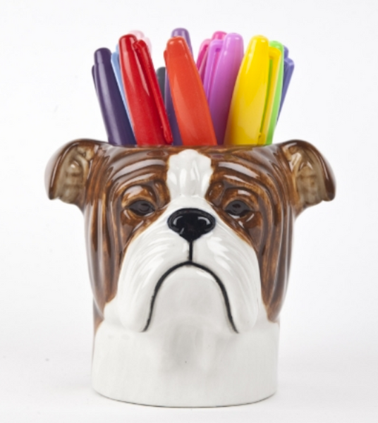 English Bulldog Pencil Pot