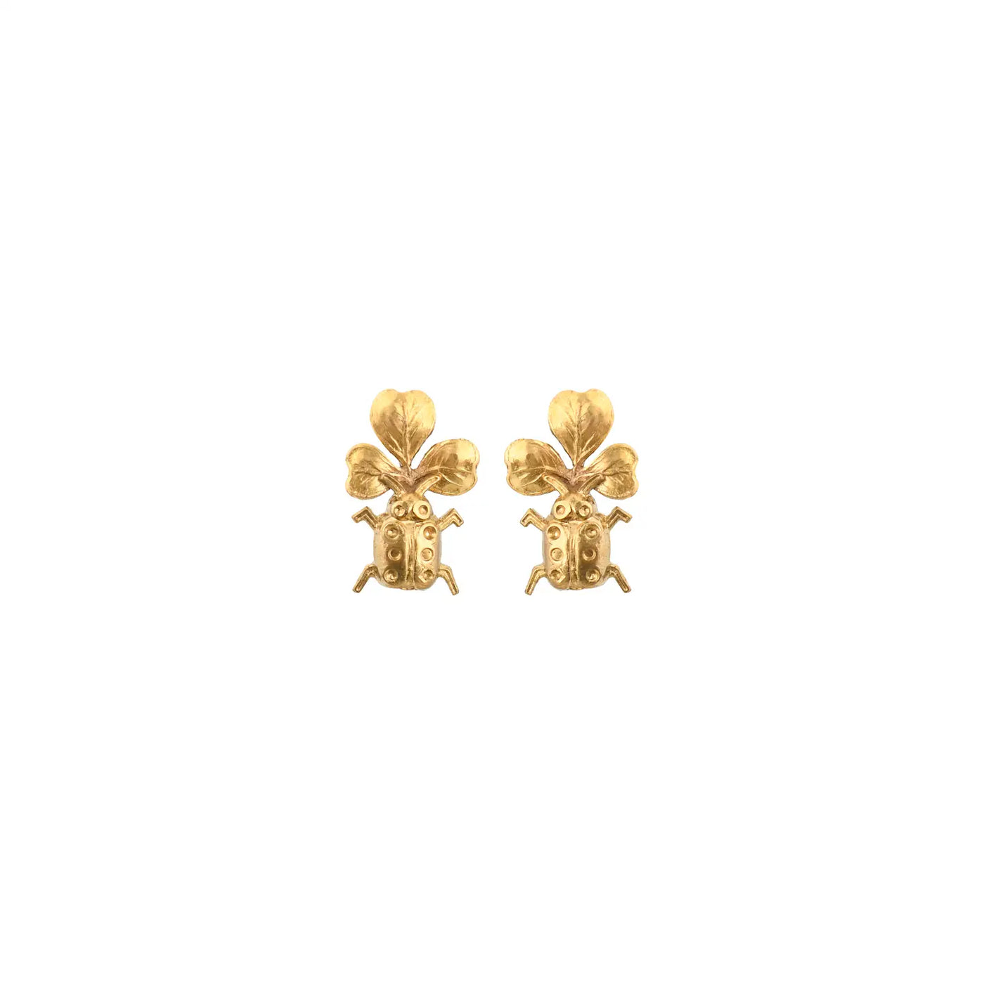 Clover Ladybug Earrings