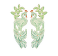 Jade Pavo Earrings