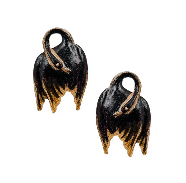Little Black Swan Earrings