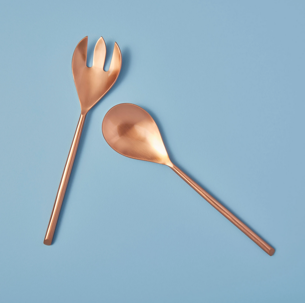 Matte Copper Serving Set