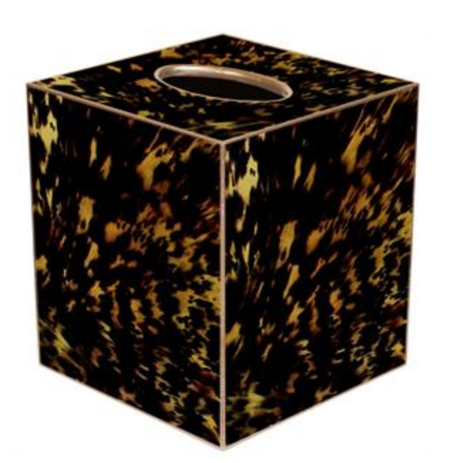 Tortoise Shell Tissue Box Cover