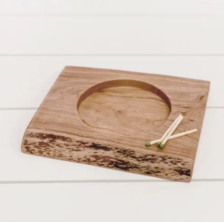 Wooden Candle Holder