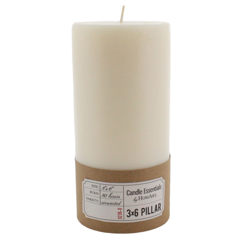 Ivory Pillar Candle