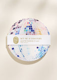 Rainbow Disco Ball Coasters