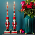 Hand-Painted Nutcracker Candleholder