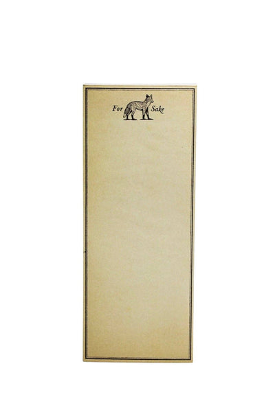 For Fox Sake Skinny Notepad