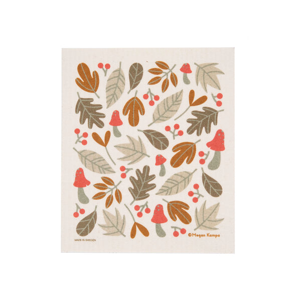 Fall Leaves Swedish Dishcloth