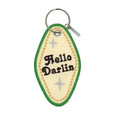 Hello Darlin' Embroidered Motel Keychain