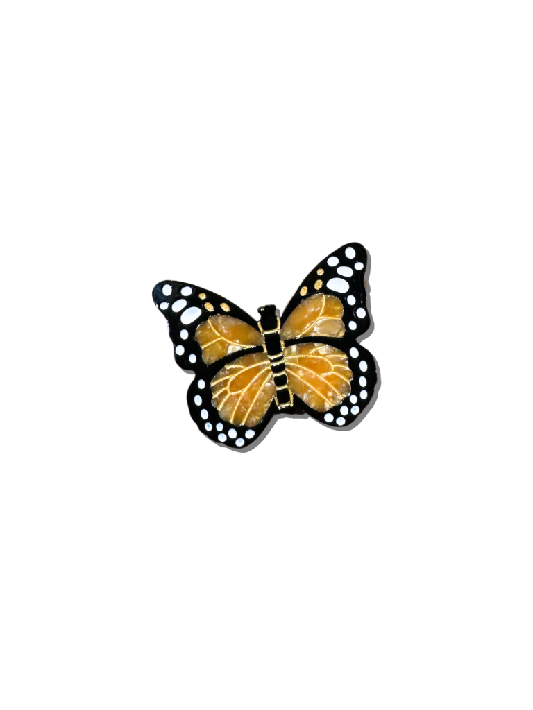 Monarch Butterfly Brooch Pin