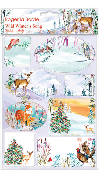 Wild Winter's Song Gift Labels