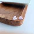 Acrylic Heart Studs