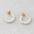 Freshwater Pearl Hoop Earrings