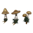 Mushroom Glass Clip Ornament Set