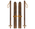 Ski & Ski Pole Set