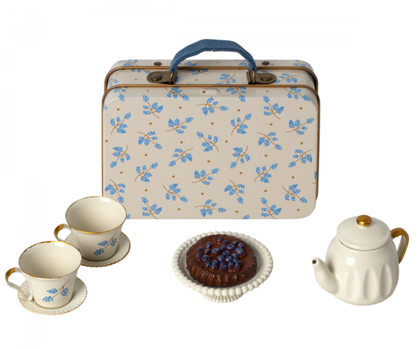 Afternoon Treat in Blue Suitcase