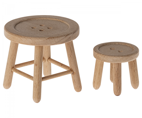 Button Table & Stool Set