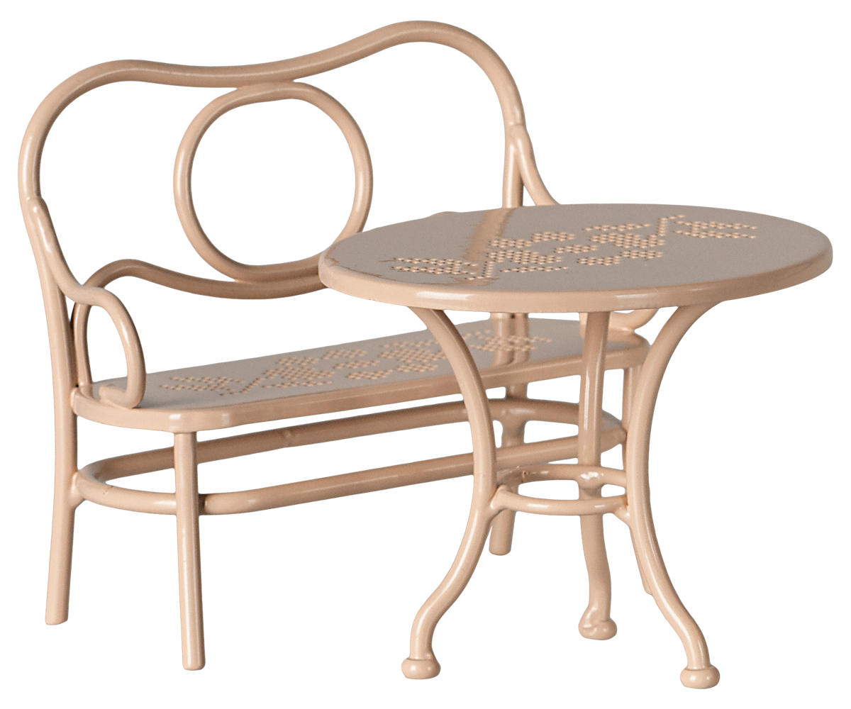 Café Bench & Table Set