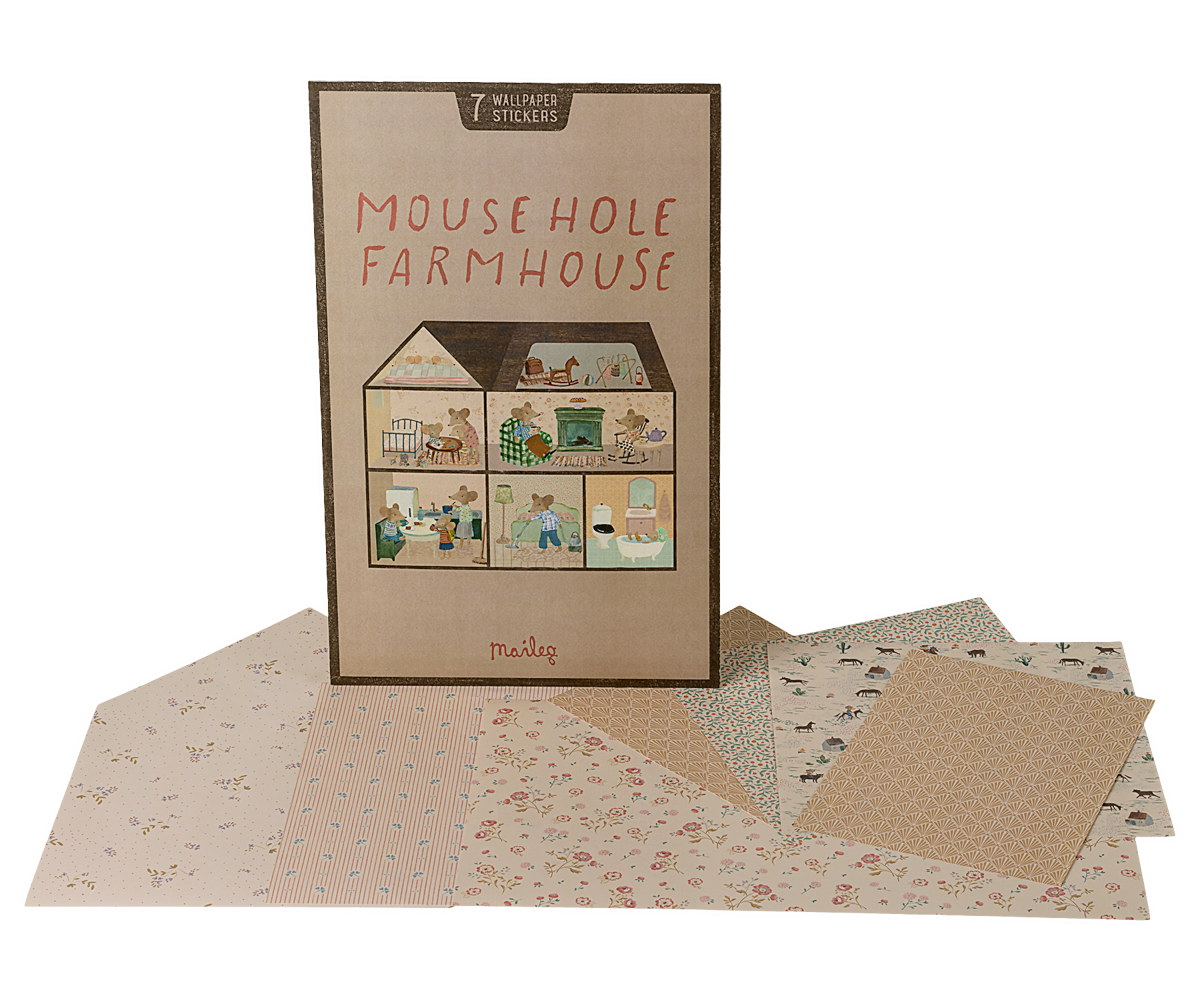 Mouse Farmhouse Wallpaper