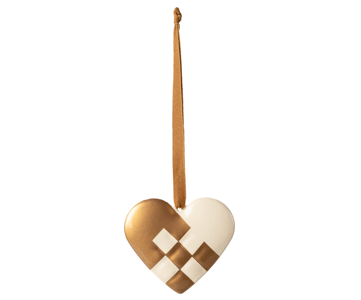 Scandinavian Heart Metal Ornament