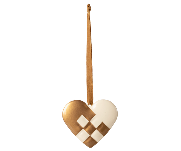 Scandinavian Heart Metal Ornament