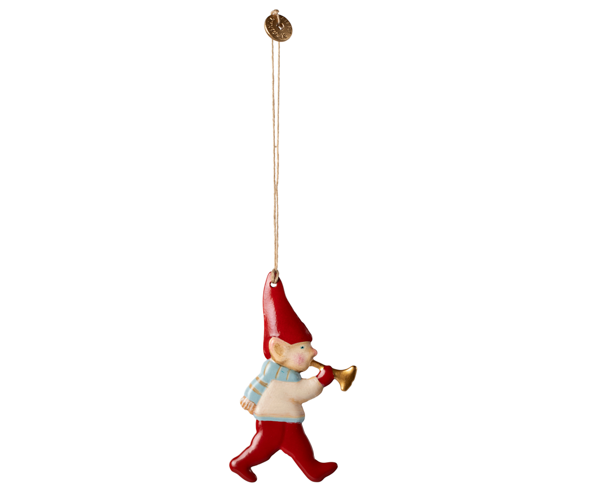 Pixy Trumpet Metal Ornament