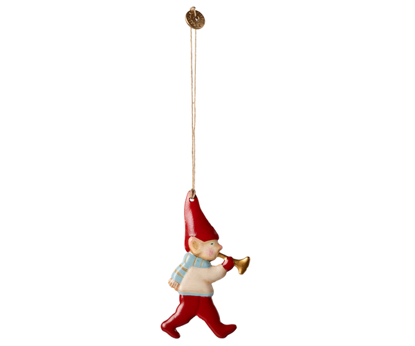 Pixy Trumpet Metal Ornament