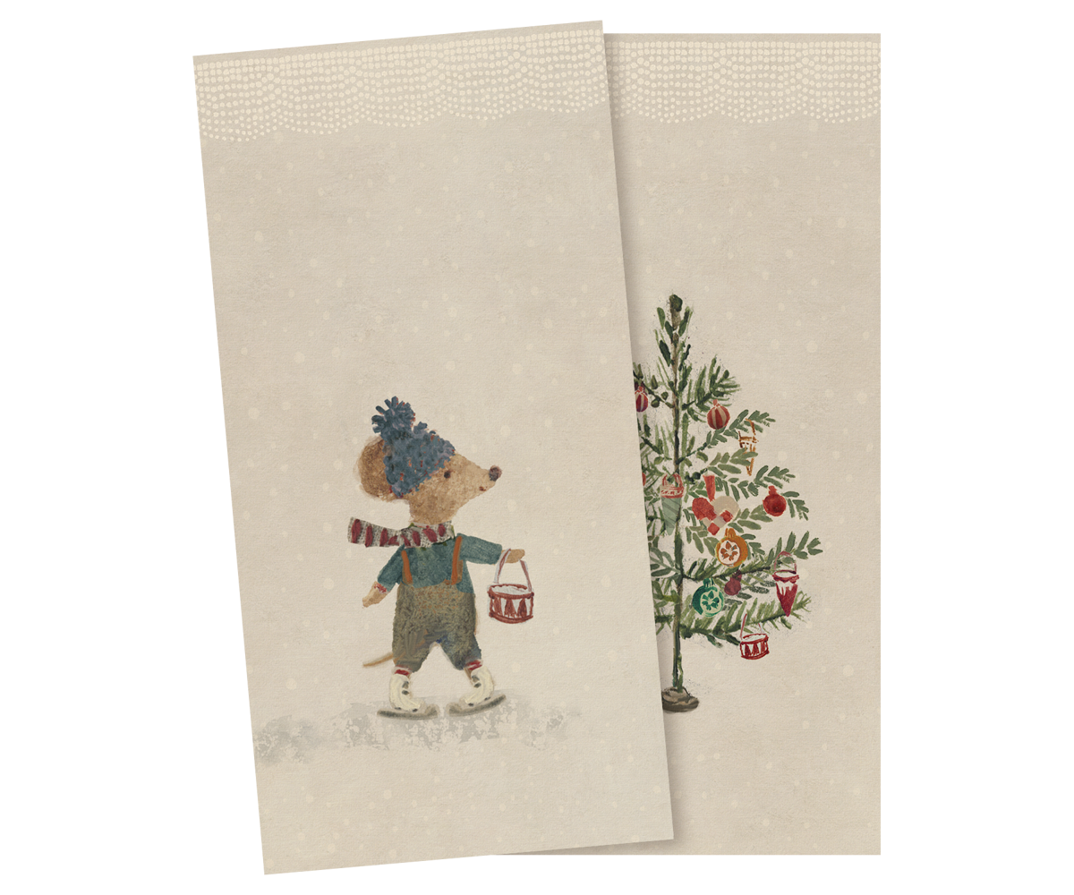 Christmas Mice Napkins