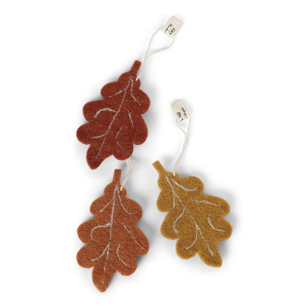Felt Oak Leaf Ornament