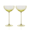 Quinn Citrine Coupe Glass Set