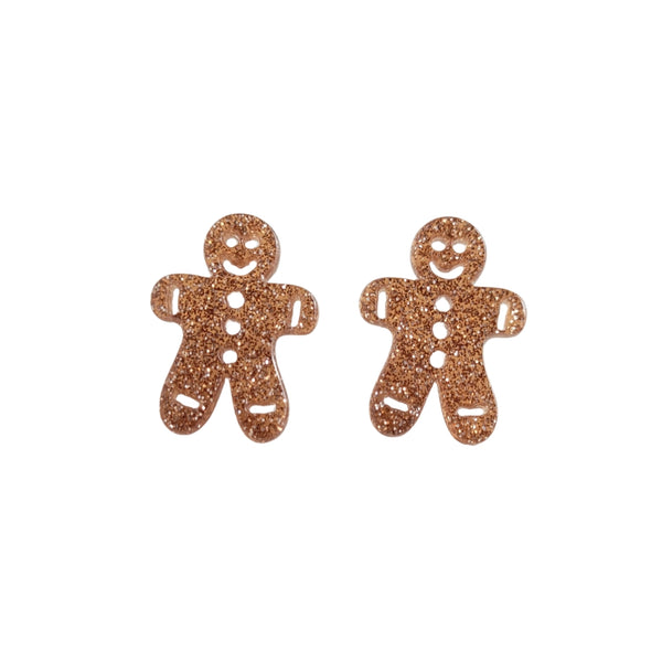 Gingerbread Man Studs