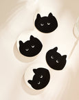 Black Cat Coasters Set