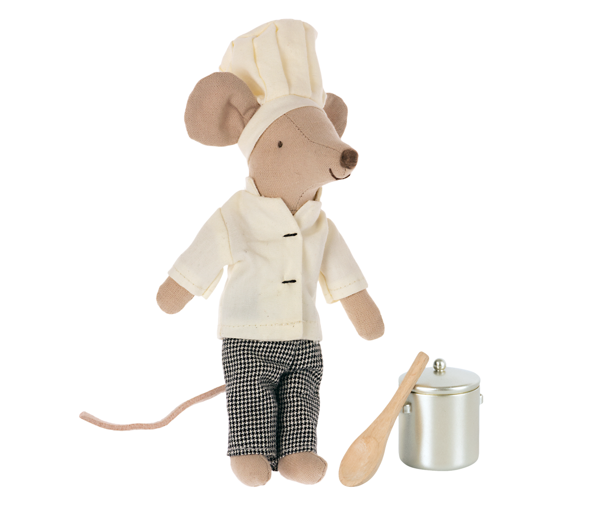 Chef Mouse with Pot & Spoon
