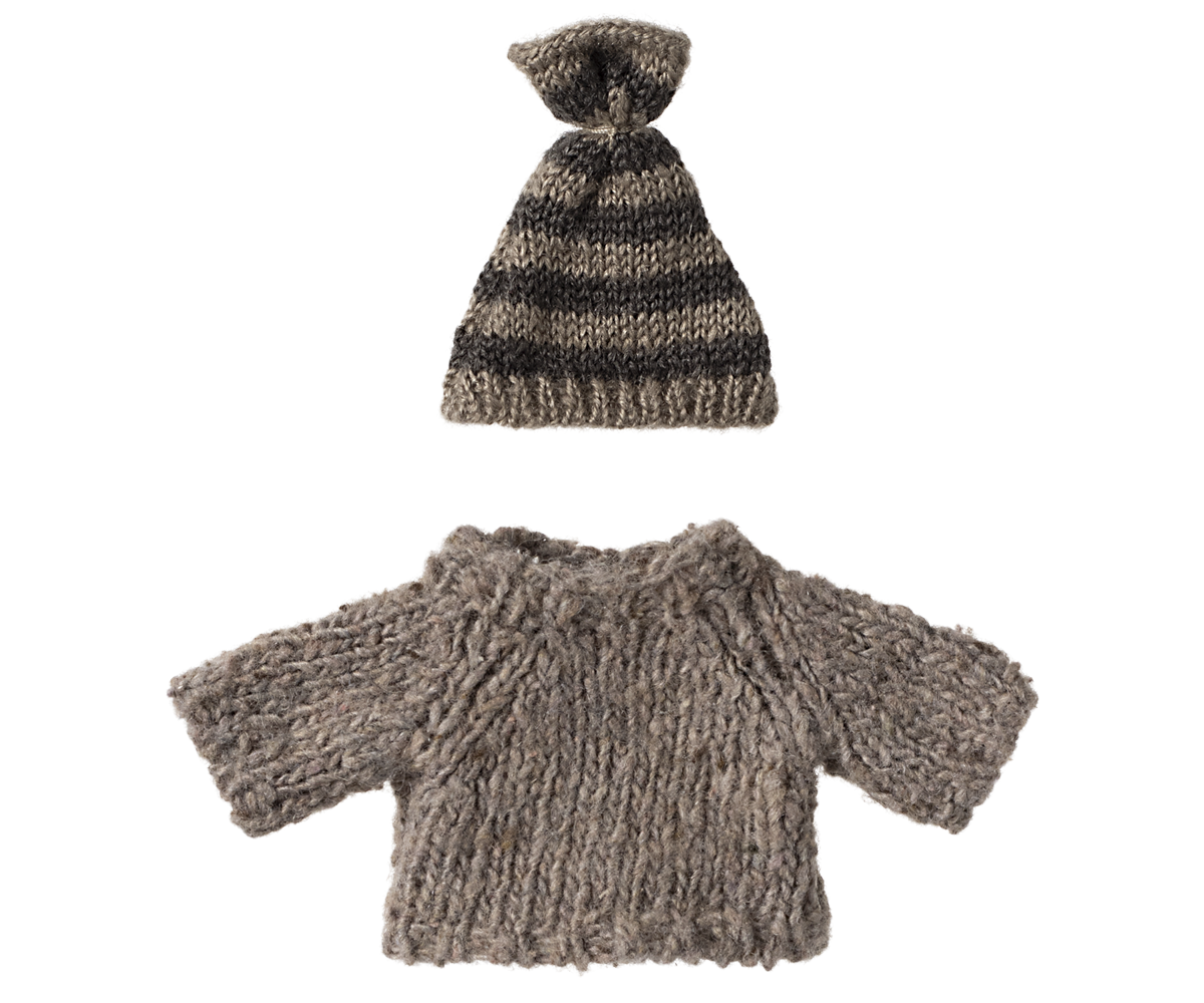 Knitted Sweater & Hat Set