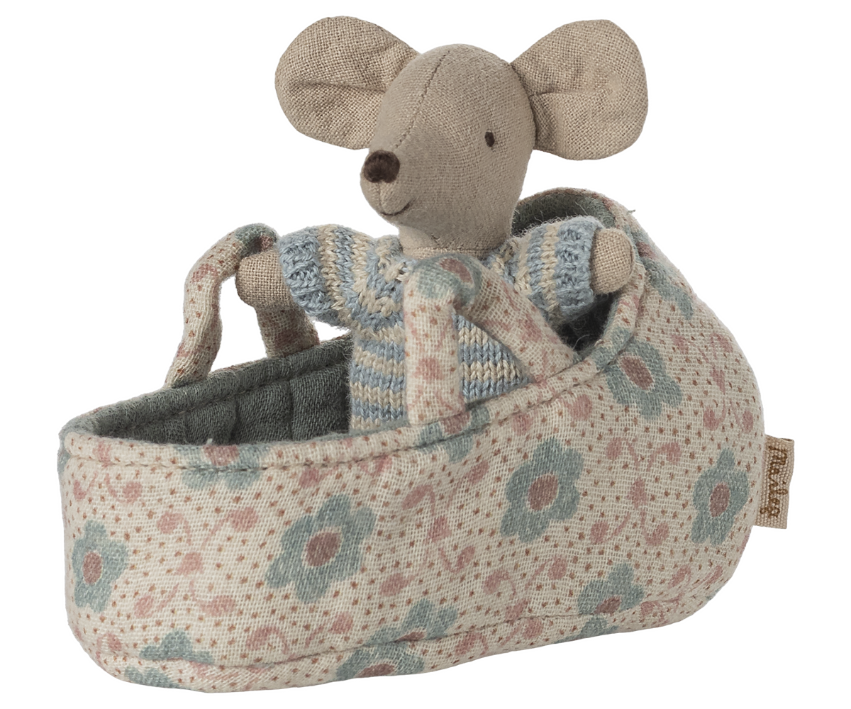 Baby Mouse in Carry Cot