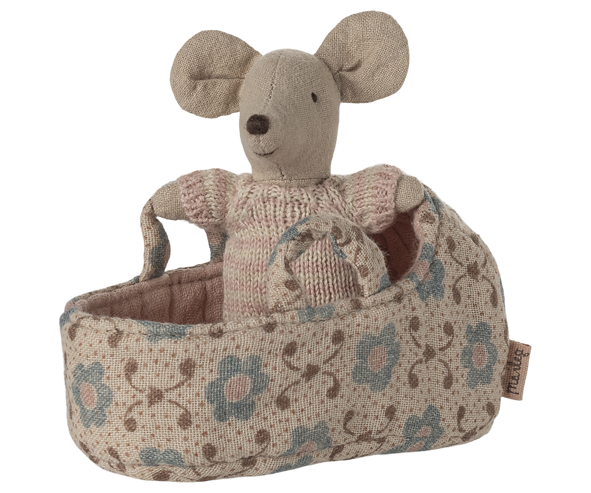 Baby Mouse in Carry Cot