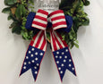 Patriotic Canvas Bow