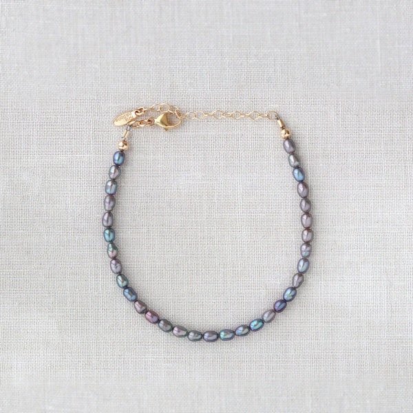 Peacock Pearl Beaded Bracelet