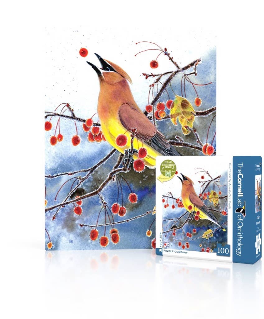 Cedar Waxwing Mini Puzzle