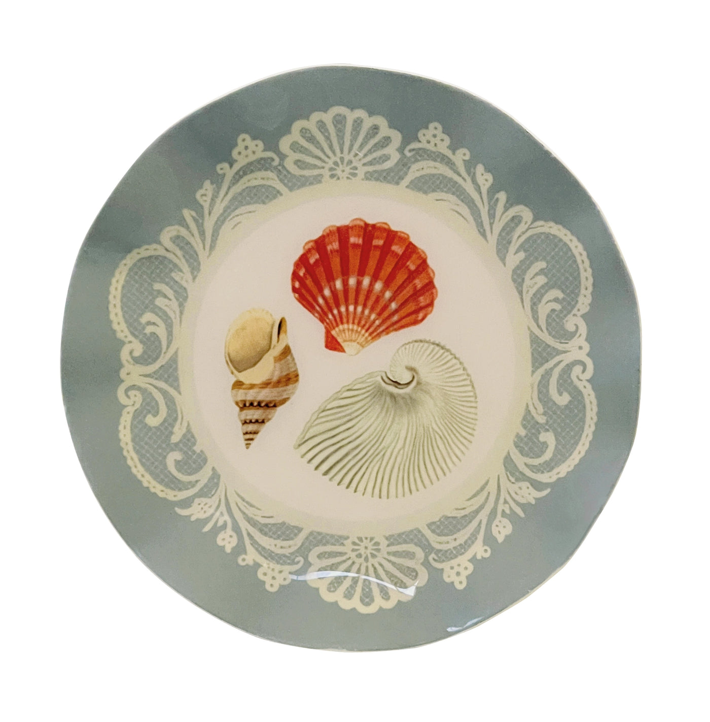 Wavy Round Enamel Tray