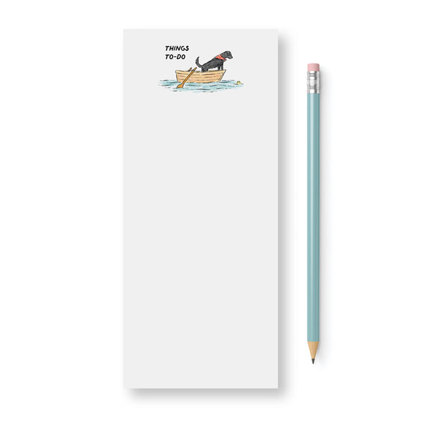 Black Lab in a Boat Notepad