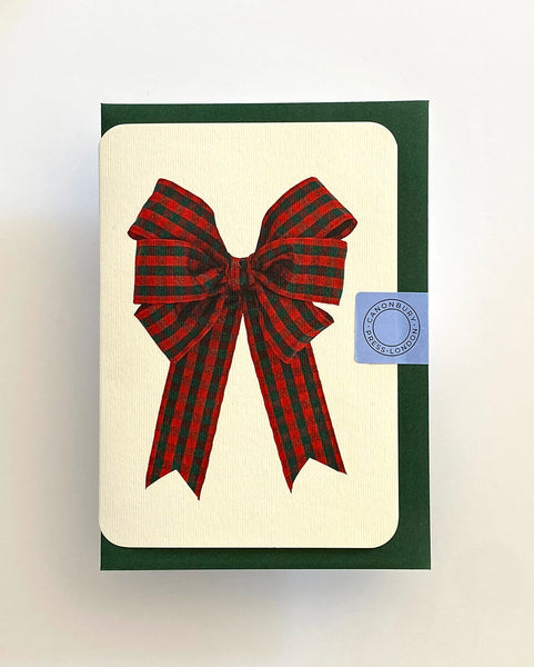 Tartan Bow Card