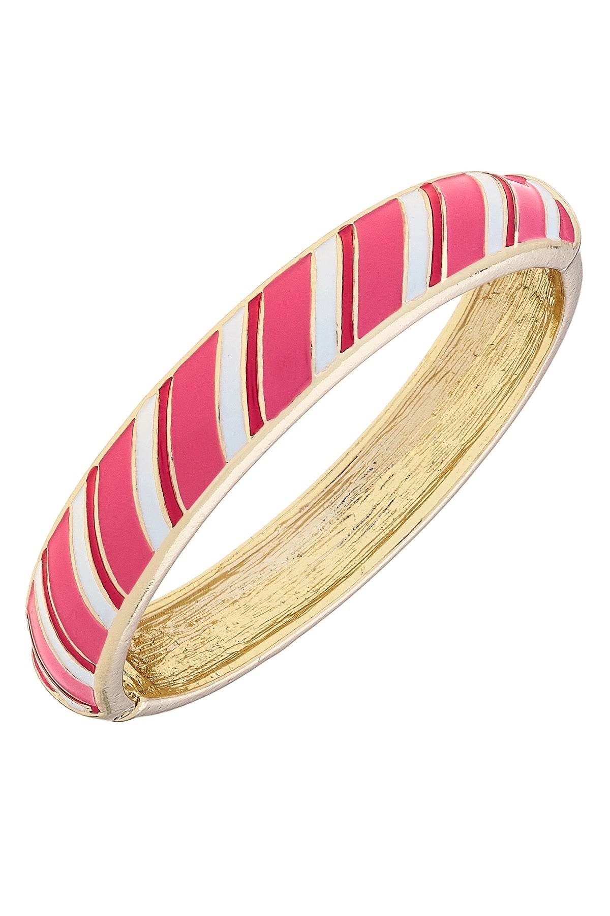 Candy Stripe Enamel Bangle