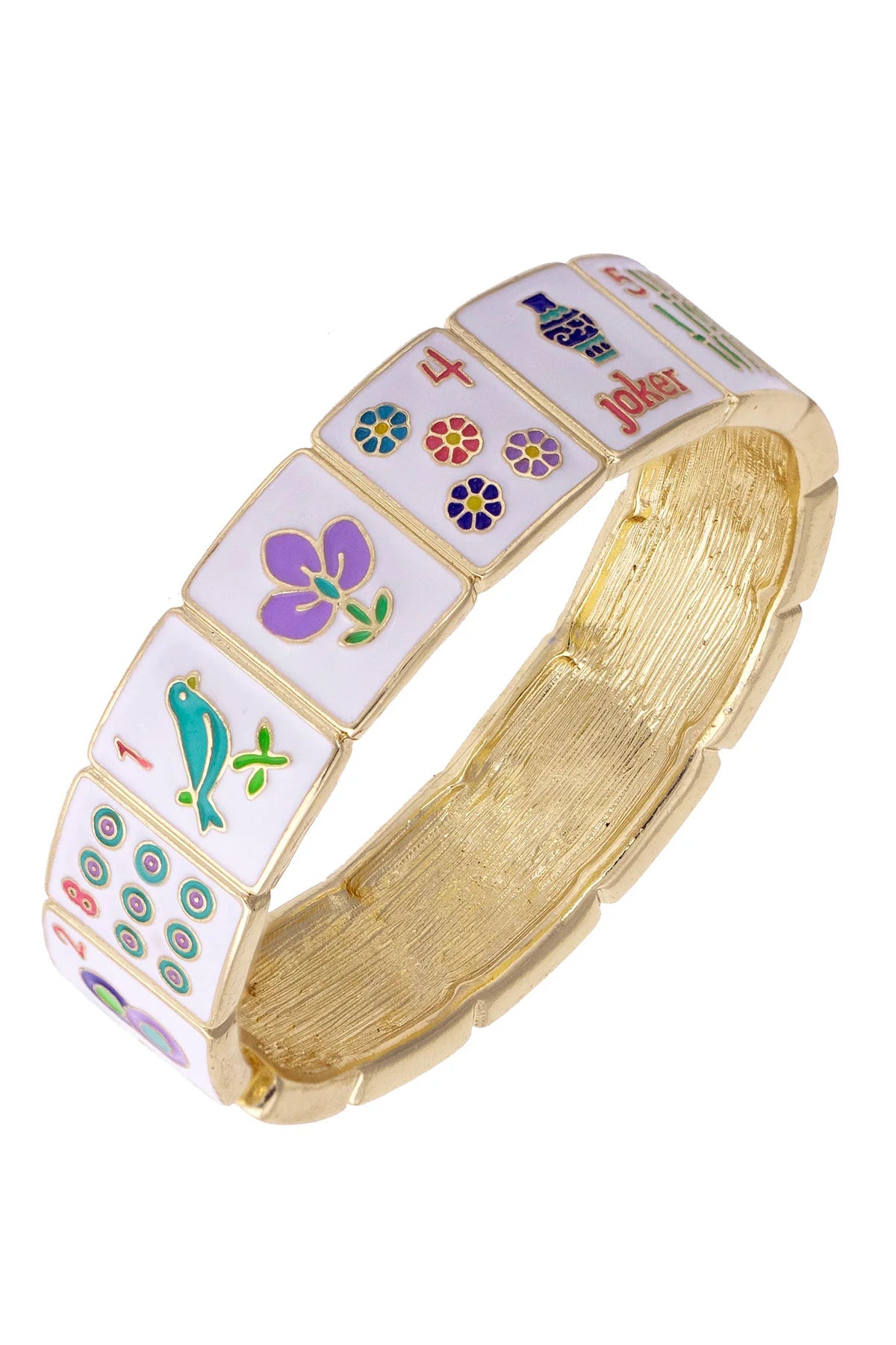 Mahjong Tile Enamel Bangle